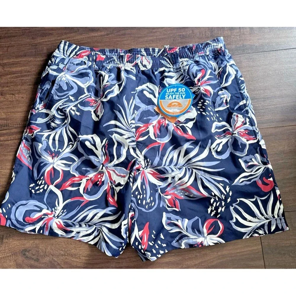 Columbia Men's Super Backcast Water Shorts Bluestone Navy Multi Size L